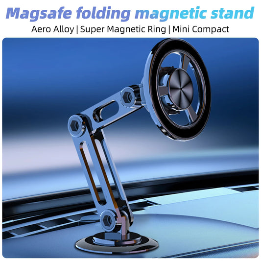 720° Rotate Magsafe Magnetic Car Phone Holder: Foldable Stand for All Phones ( ACC11 )