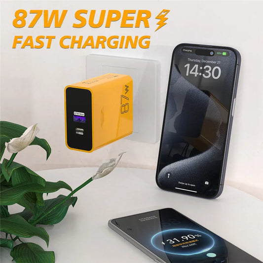 87W USB Charger: Fast Charging Powerhouse for iPhone and Samsung ( ACC11 )